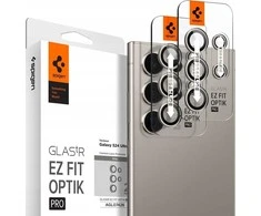 Spigen Glass tR EZ Fit Optik Pro 2 Pack, pilka - Samsung Galaxy S24 Ultra