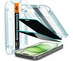 Spigen Glass tR EZ Fit (Privacy) 2 Pack, transparency – Apple iPhone 16/15 Plus
