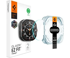 GRŪDINTAS STIKLAS Spigen GLAS.TR EZ-FIT AC 2-PACK Samsung Galaxy WATCH ULTRA 2 2026 (47 MM) SKAIDRUS