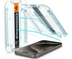 Szko do etui + Aplikator Spigen Glas.tR EZ Fit 2 vnt. do iPhone 15 Pro