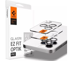 Spigen Optik.Tr Camera iPhone 14 Pro/14 Pro Max EZ FIT Lens 2vnt../2pcs sidabrinė/sidabrinis AGL05599