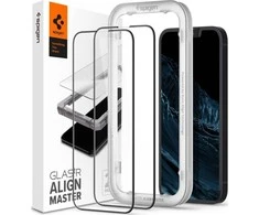 SPIGEN ALM GLASS FC 2-PACK IPHONE 13/13 PRO Juodas