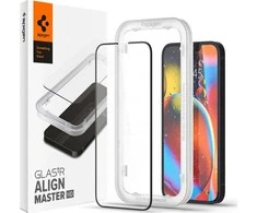 Apsauginis stiklas Spigen ALM GLASS FC Apple iPhone 13 / 13 Pro / 14 su juodos spalvos krašteliu