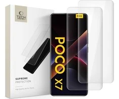 Tech-Protect Supreme Protection apsauginis stiklas for Xiaomi Redmi Note 14 PRO / 14 PRO+ 5G / Poco X7 5G – Transparent