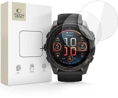 Tech-Protect Glass Fit+ 2-pack apsauginis stiklas skirtas Garmin Fenix 8 51mm – skaidrus