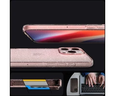 Dėklas Spigen Liquid Crystal Glitter, Rose Quartz - iPhone 16 Pro