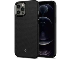 Spigen Mag Armor dėklas, skirtas iPhone 12 / 12 Pro matinės juodos spalvos
