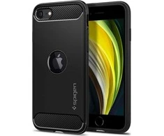 Dėklas Spigen Rugged Armor – Case Apple iPhone SE 2022 / SE 2020 / 8 / 7 Juodas
