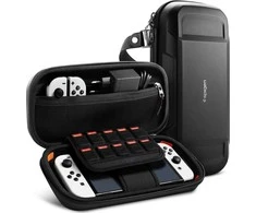 Spigen Rugged Armor Pro dėklas, juodas - Nintendo Switch/Switch OLED