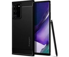 Dėklas Spigen Rugged Armor, juodos spalvos – Samsung Galaxy Note20 Ultra
