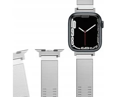 Spigen Sleek Link, sidabrinis - Apple Watch 49mm/46mm/45mm/44mm/42mm