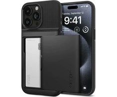 Dėklas SPIGEN SLIM ARMOR CS IPHONE 15 PRO Juodas