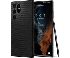 Spigen Liquid Air dėklas skirtas Samsung Galaxy S22 Ultra, spalva - Matte Black