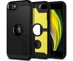 Dėklas Spigen Tough Armor, juodos spalvos – Apple iPhone SE