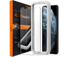 Spigen grūdintas stiklas Alm Glas.TR Slim 2 vnt., skirtas iPhone 11
