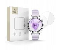 „Tech-Protect Glass Fit+“ 2 grūdinto stiklo pakuotė, skirta „Huawei Watch GT 6 41mm“ - skaidri