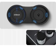Spigen Tesla centrinės konsolės puodelio laikiklio įdėklas (2021/2022), juodas - Model Y/3