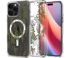 Dėklas Spigen Ultra Hybrid MagSafe, digital camo - iPhone 16 Pro