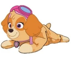 Spin Master Paw Patrol pliušinis žaislas ginklui ir antkakliui 20 cm - Skye