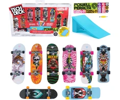 Tech Deck Spin Master Tech kaladės, 8 vnt. pakuotė – Retro neoninė