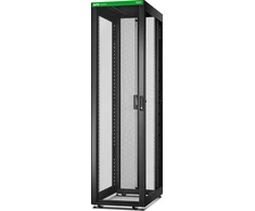 APC Easy Rack 600mm/48U/1000mm, su stogu, ratukais, kojelėmis ir 4 laikikliais, be šoninių panelių, juodas | Schneider Electric