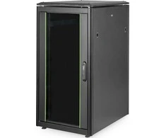 DIGITUS Netzwerkschrank Unique 22HE 1164x600x800mm juodas (Speditionsversand)
