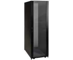 Spinta Eaton Tripp Lite Series 42U Rack Enclosure Server Cabinet Door &amp; Sides w/Acrylic Window - Spinta jungiama į tinklą - Juoda - 61 cm - su priekinėmis durimis su pleksiklastu, ventiliuojamos galinės durys, šoniniai skydai (SR42UBG)