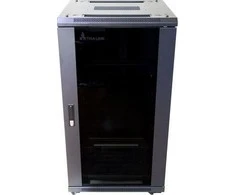 EXTRALINK 22U 600X600 stovima spintelė juodas