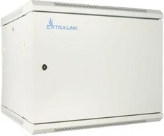 EXTRALINK 12U 600X450 ASP sieninė spintelė metalinių durų pilka