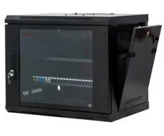 Spinta Incobex RACK 19 wisząca 4U 600x450 Seria: All in One (Drzwi szklane, juoda) (INL-RW-04U-6045-S-C)