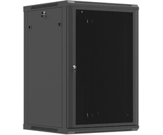 Spinta Lanberg Montavimo pakabinama rack 19'' 18U 600X600 juoda perforuotomis durelėmis (Flat Pack) (WF01-6618-23B)