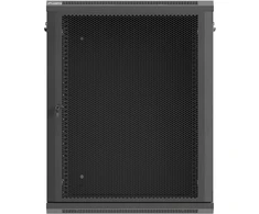Lanberg 19" stalinė spintelė 15U 600X450 juoda perforuotomis durimis