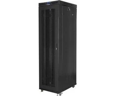LANBERG Laisvai pastatomas stelažas 19 colių spintelė 47U 800x1000 tinklelio durys LCD plokščias paketas juodas