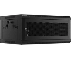 Lanberg pakabinama spintelė 19" 4U 600X450 juoda perforuotos durys