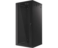 LANBERG WF01-6627-10B sieninis stovas 19 colių išmontuojamas plokščias paketas 27U/600x600mm juodas