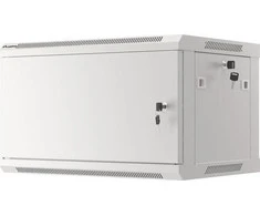 LANBERG sieninė spintelė 19 colių 6U 600x450 plieninės durys pilkas flat pack