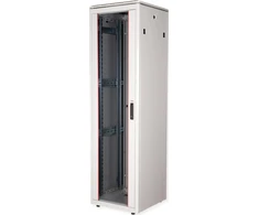 Spinta Roline Network Cabinet Pro 48,26 cm 19 colių 42U 600x600 WxD stiklinės durys pilkos spalvos