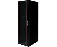 Spinta Roline ROLINE tinklo spintelė Basic 48,26 cm 19 colių 42U 600x800 PxD Stiklinės durys juodos