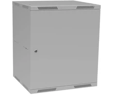Solarix sulankstoma sieninė spinta SENSA LITE 12U 450mm, metalinės durys, RAL 7035, SENSA-L-12U-545-21-G