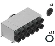 Spiroflex 12-9x75/200 dviejų eilių izoliuotų paskirstymo dėžučių komplektas