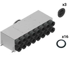 Spiroflex 16-13x75/200 dviejų eilių izoliuotų paskirstymo dėžučių komplektas