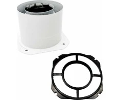 SpiroFlex 60 / 100 IV adapteris, baltas