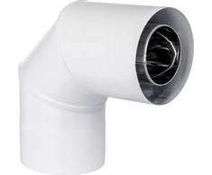 SpiroFlex 60/100 dvisienis alkūnė 90 balta