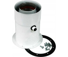 SpiroFlex 60/100 FKP adapteris su matavimo nipeliais baltas