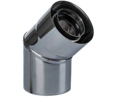 SpiroFlex 60/100 turbo dvigubos sienelės alkūnė (n) 15 laipsnių