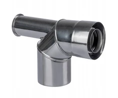 SpiroFlex 60/100 turbo dvigubos sienelės alkūnė (n) 90 su pagrindu