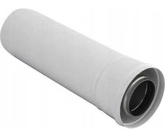 SpiroFlex 80/125 baltas dvisienis vamzdis - 0,5 m DVISIIENĖS Baltas VAMZDIS 0,5 M