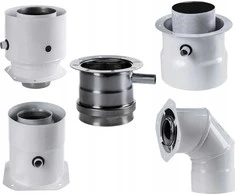 SpiroFlex 80/125 tiesus JCM adapteris su matavimo taškais, baltas. 80/125 JCM tiesus adapteris su matavimo taškais, baltas. Junkers