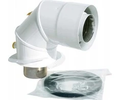 SpiroFlex 80/125 JCM alkūnės adapteris su baltais matavimo nipeliais
