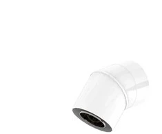 SpiroFlex 80/125 turbo dvigubos sienelės alkūnė (n) 45 laipsniai